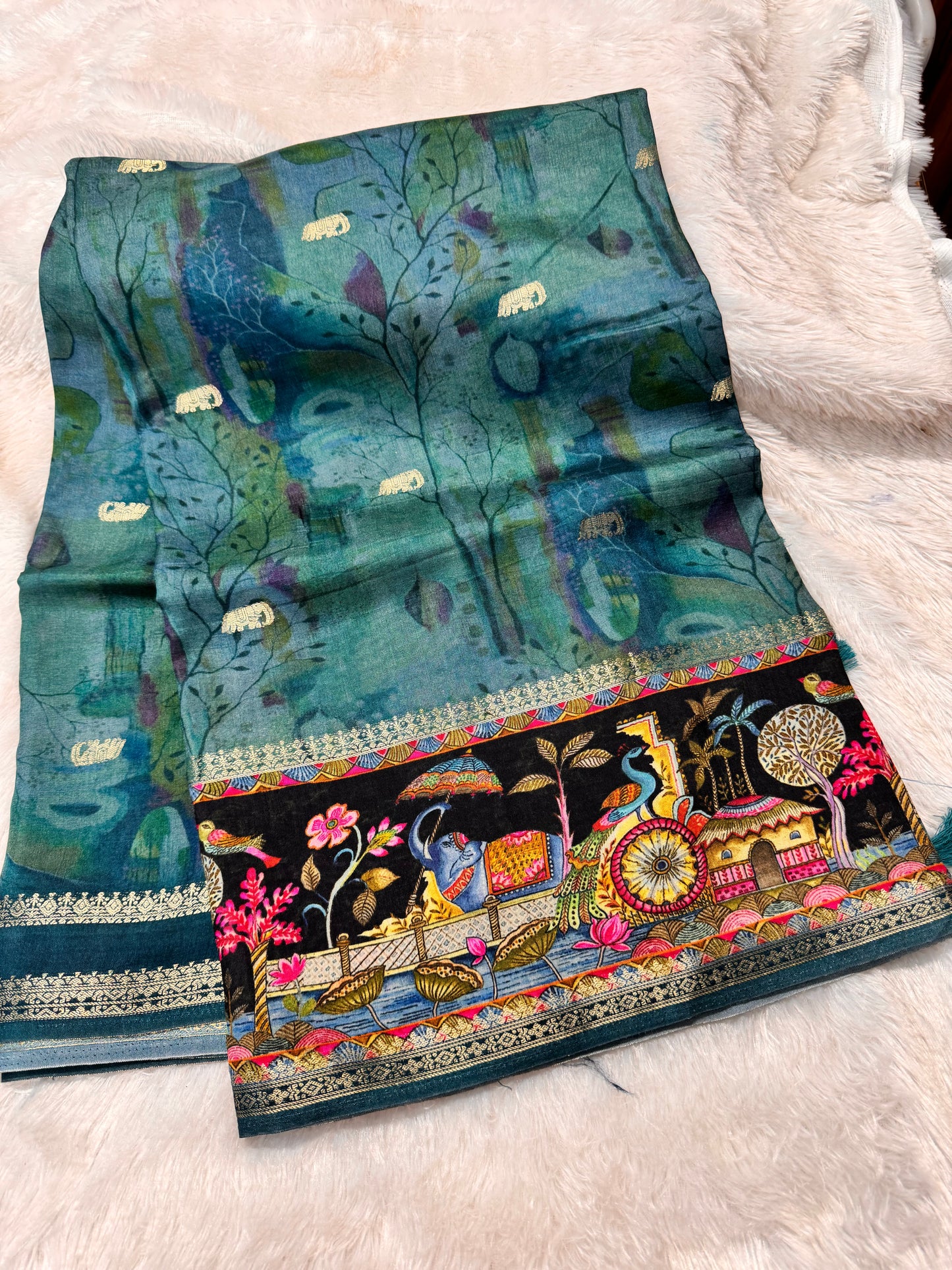 Pure Dola silk saree-SR1295C