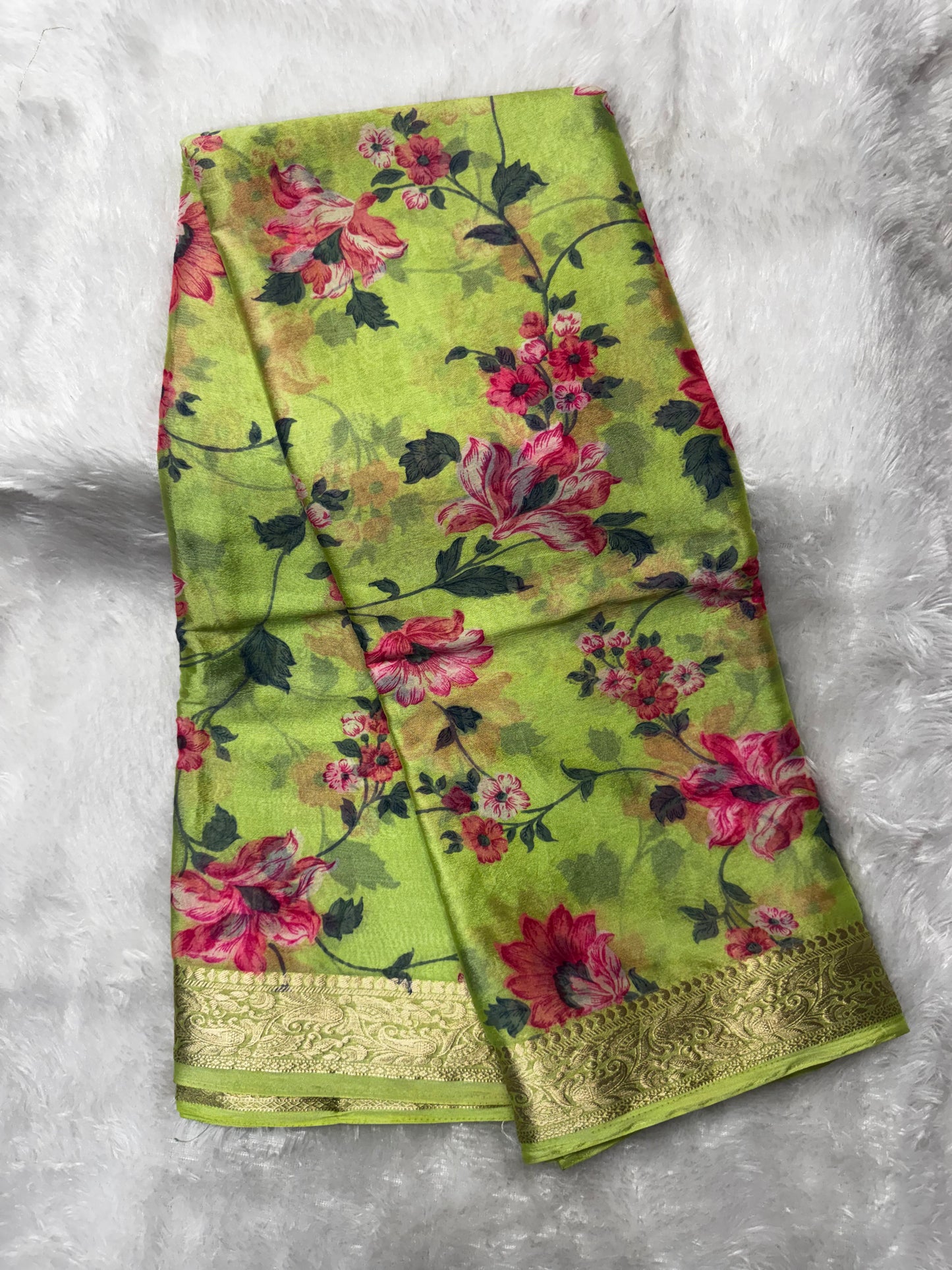 Chinnon floral print saree-SR1236O