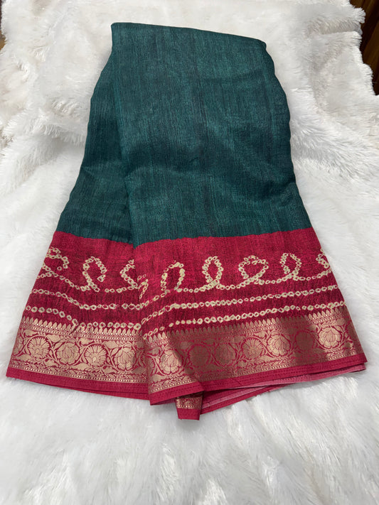 Viscose tassar   saree-SR1207E