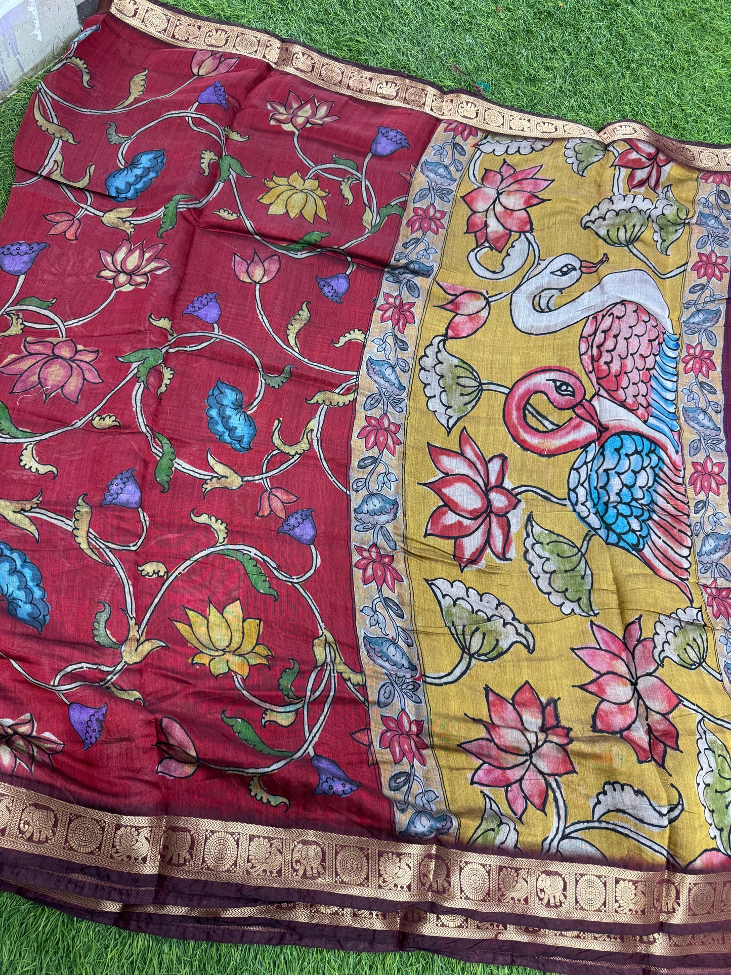 Viscose mushru silk saree-SR1109E