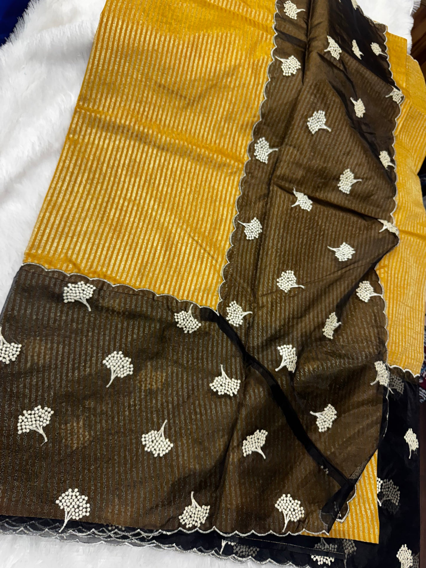 Fancy organza saree-SR1237B