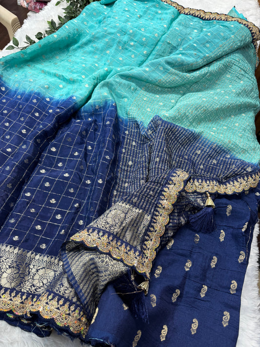 Pure Chinnon checks dual shade-SR1133