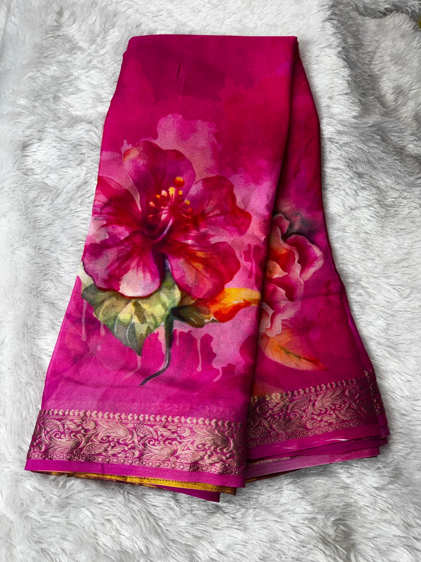 Chinnon digital print saree-SR1232M