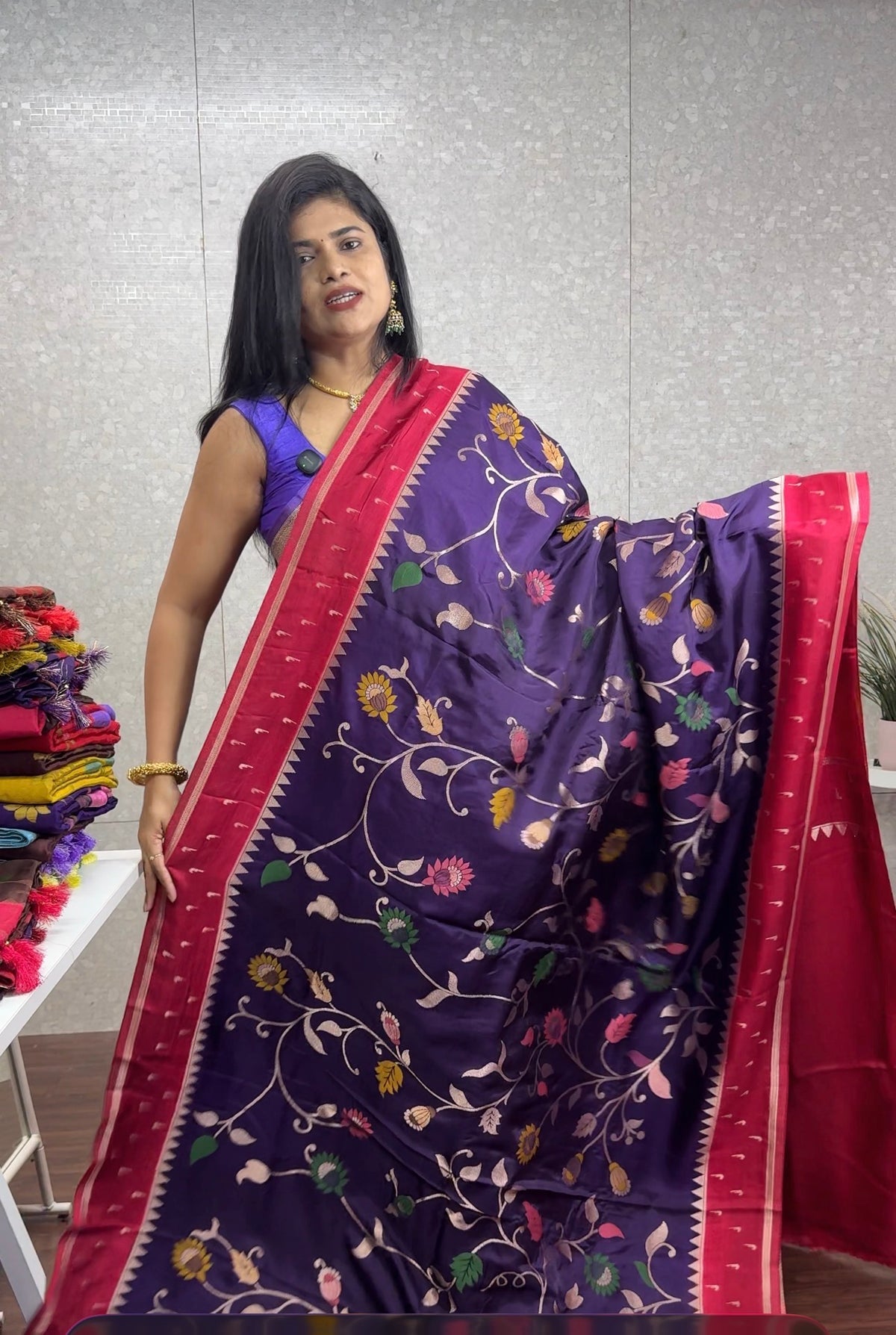 Fancy Jamdhani saree-SR1316