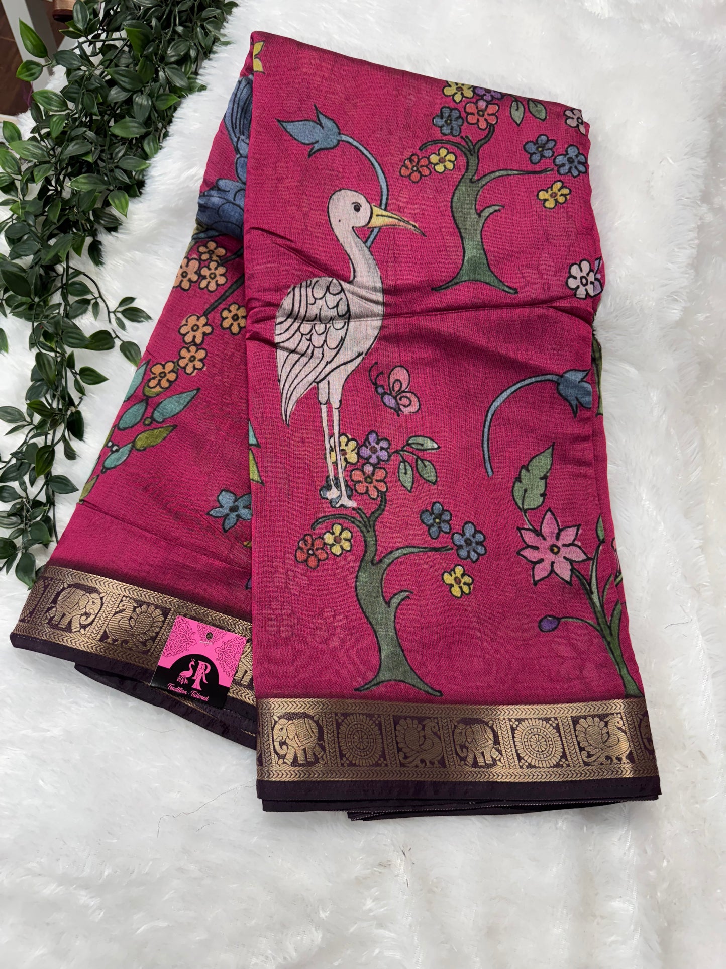 Viscose mushru silk saree-SR1109F