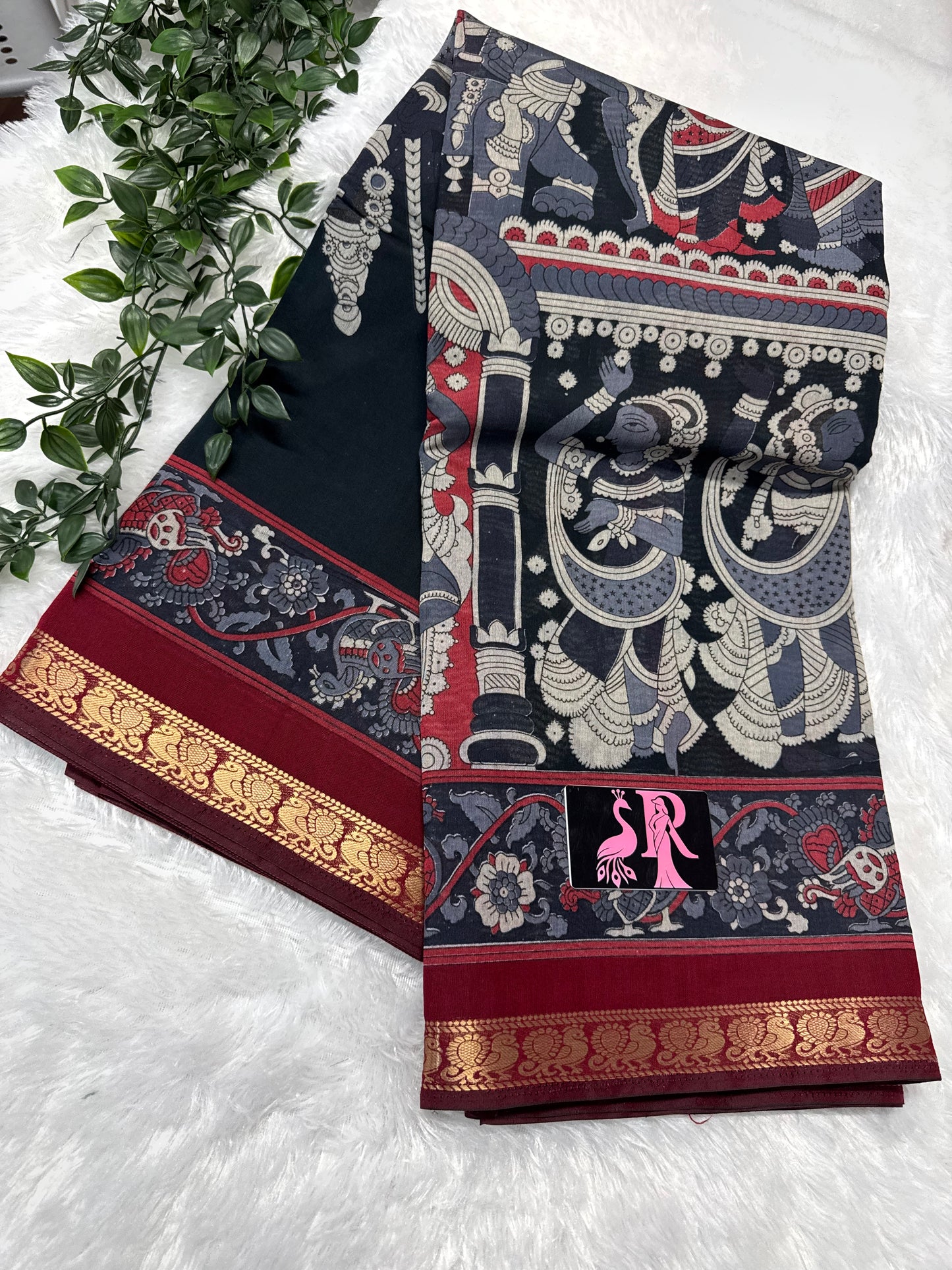 Maheswari silk Kalamkari-SR1074A