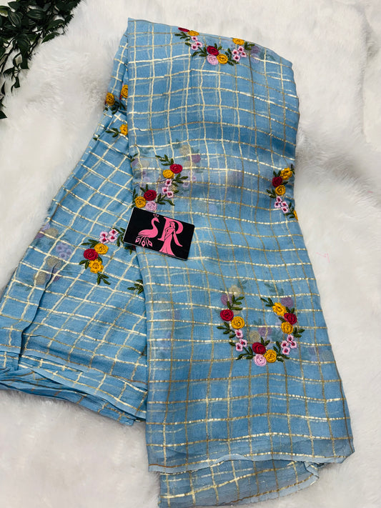 Pure Georget saree-SRS022B