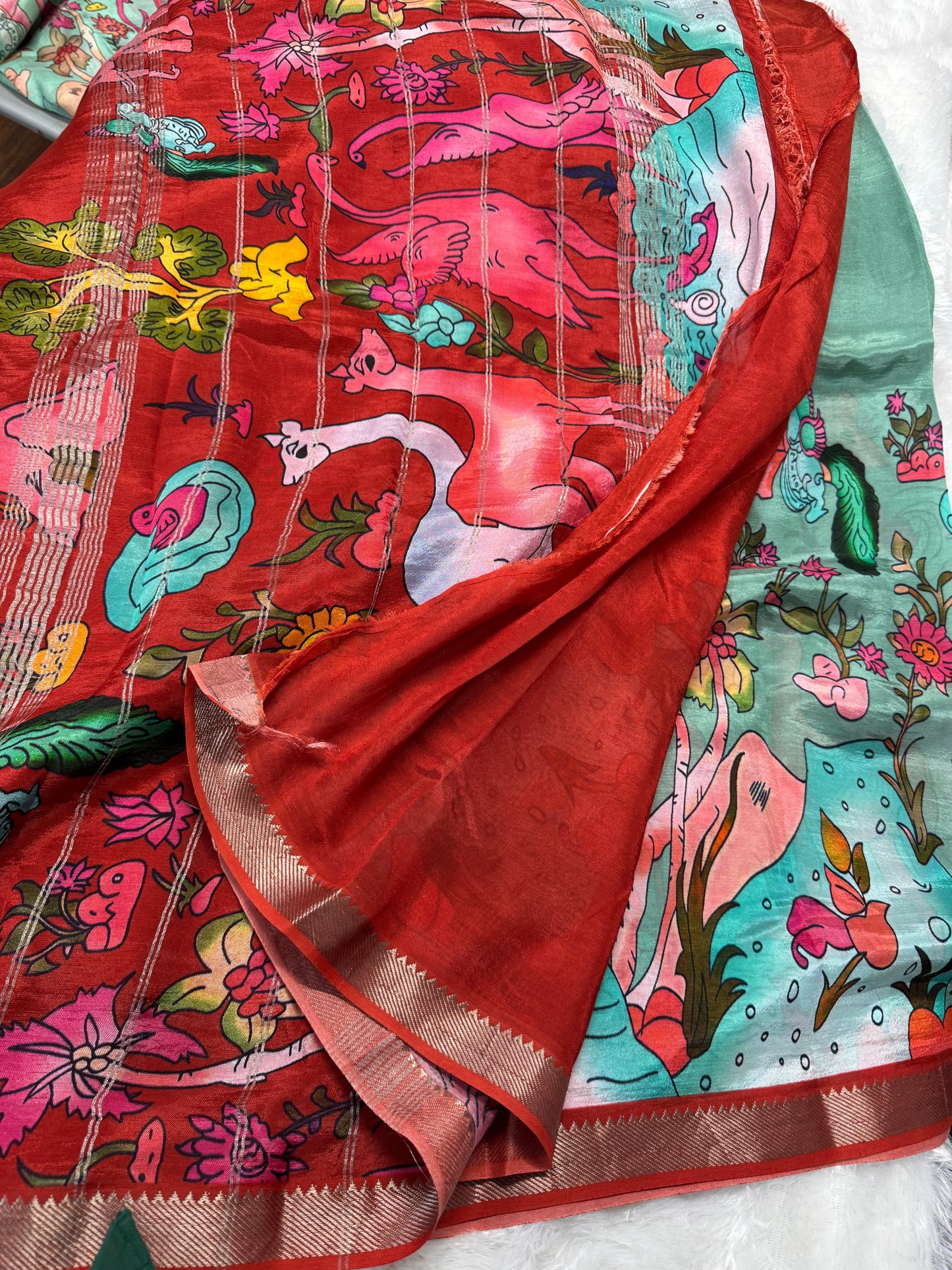 Mangalagiri pattu Kalamkari-SR1102H
