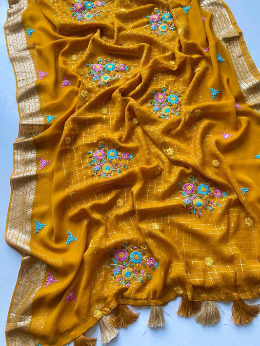 Pure Georget saree-SR1156C