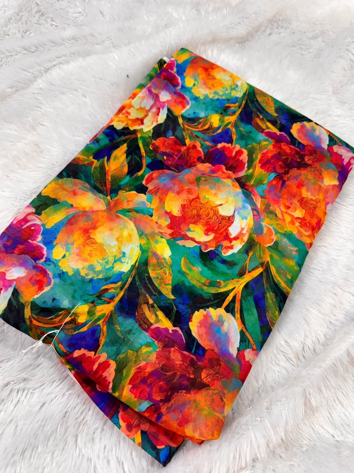 Georget digital print sarees-SR1272J