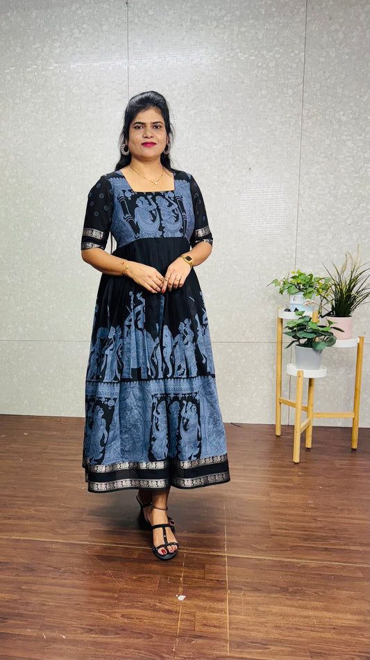 Kalamkari frocks -SRF1029A