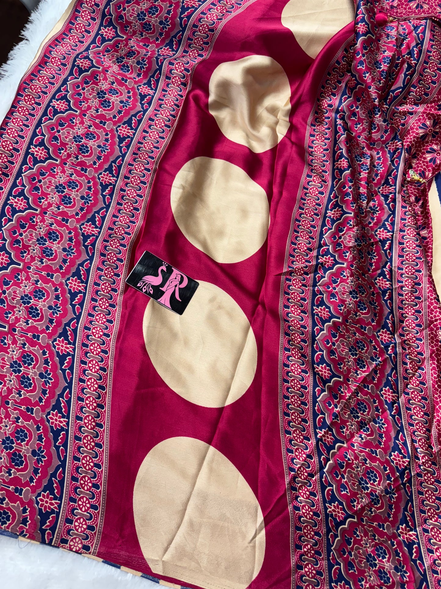 Ajrakh saree-SR1059D