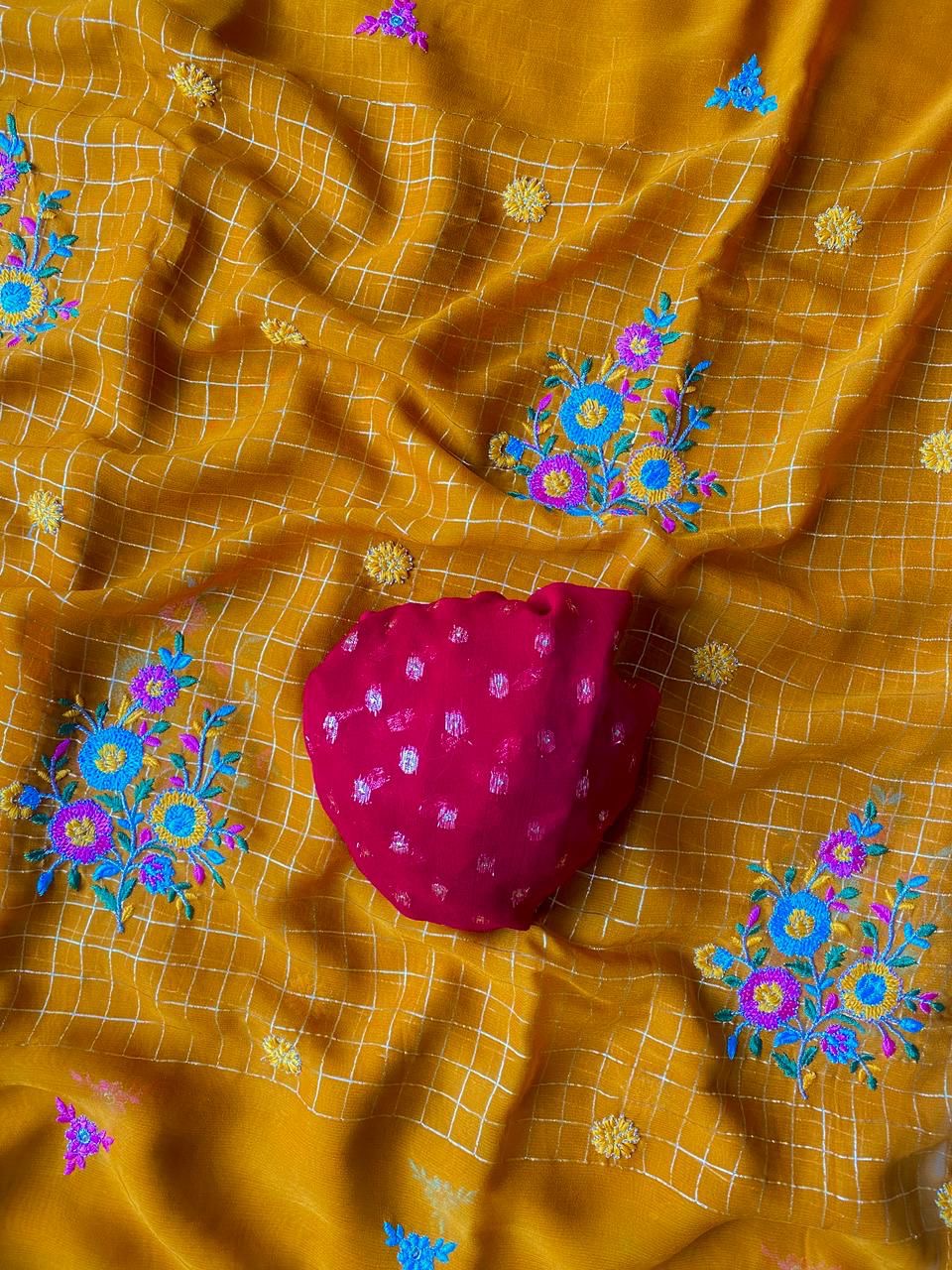 Pure Georget saree-SR1156C