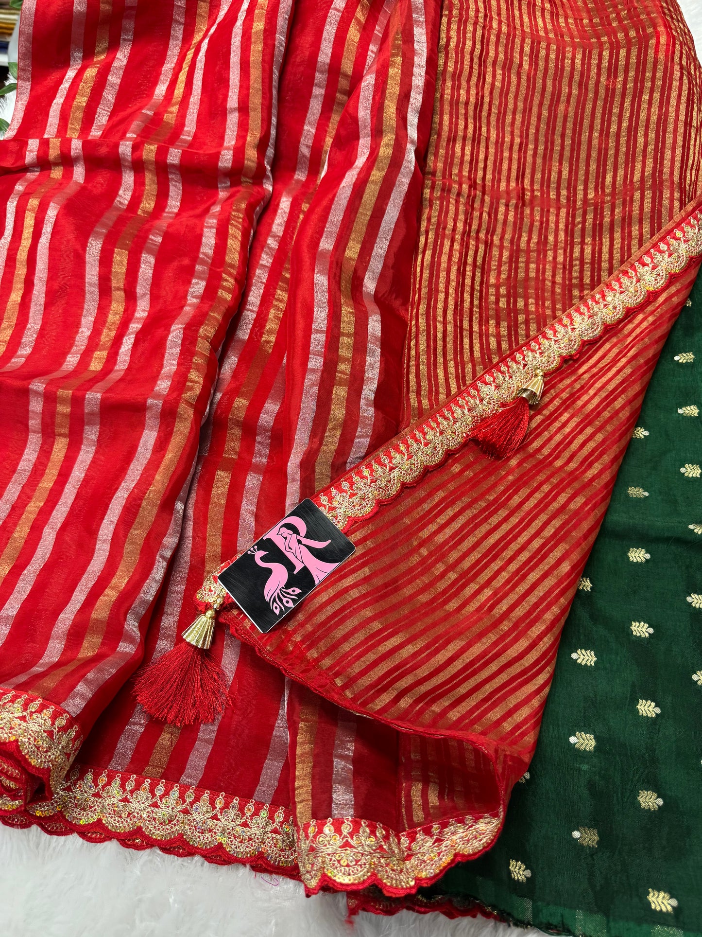 Kora tissue saree-SR1111G