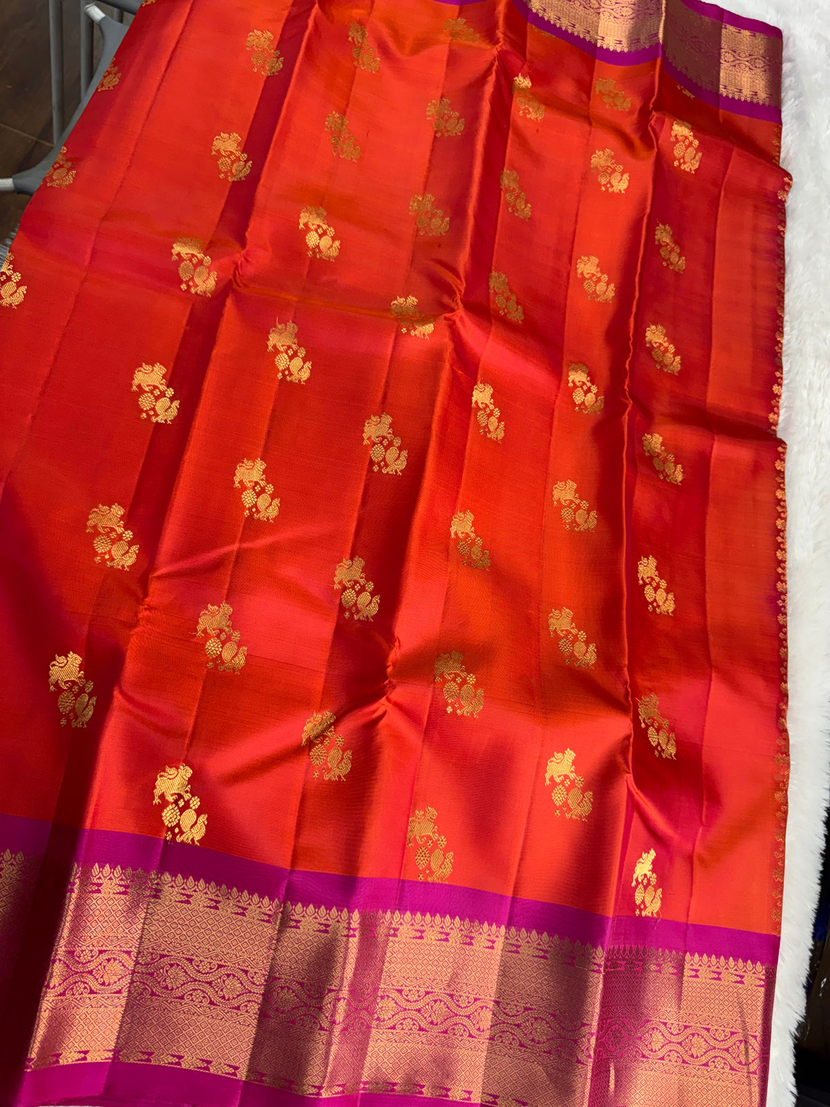 Handloom vintage Kanchipattu saree-SRKP10