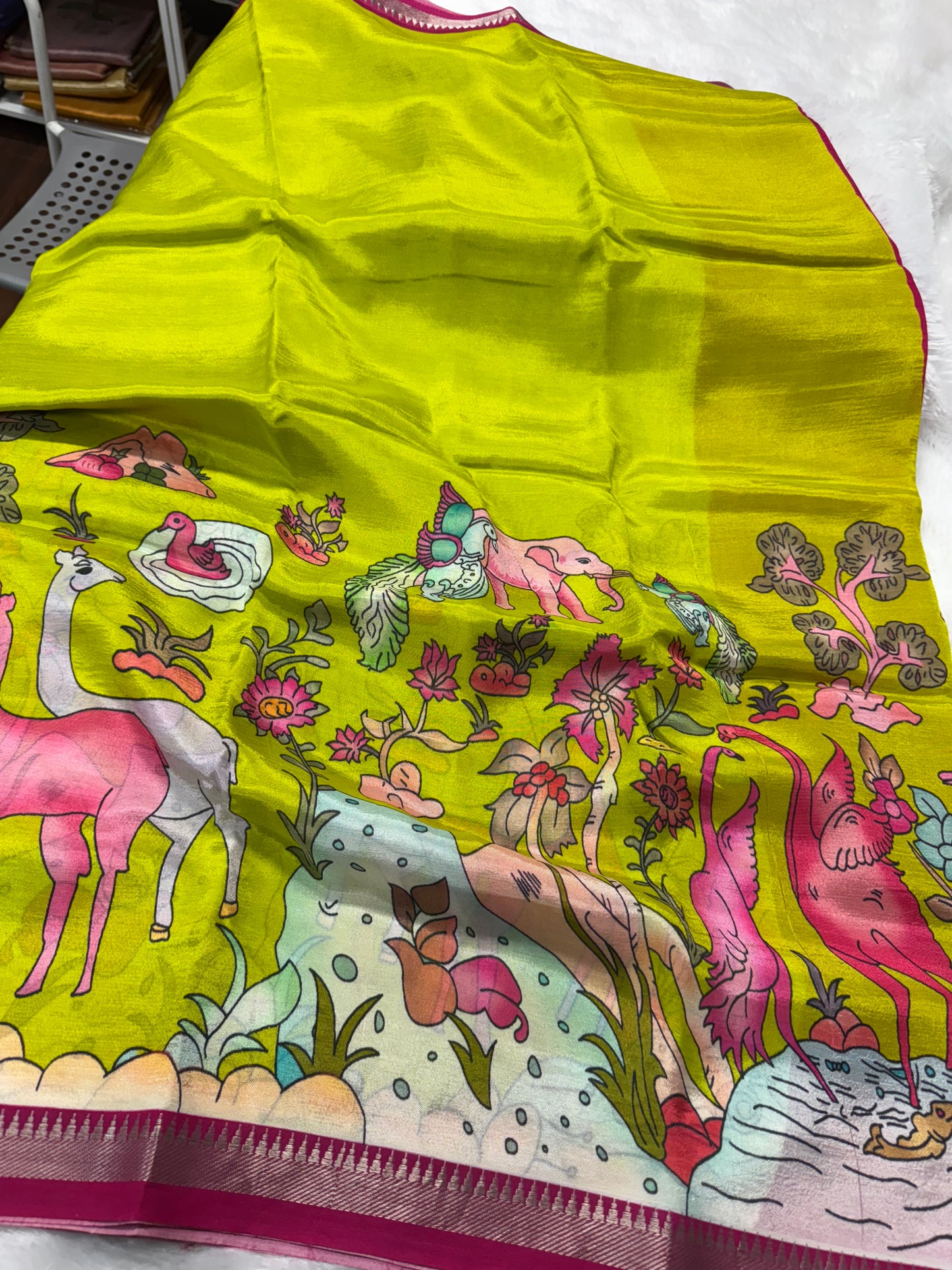 Mangalagiri pattu Kalamkari-SR1102G