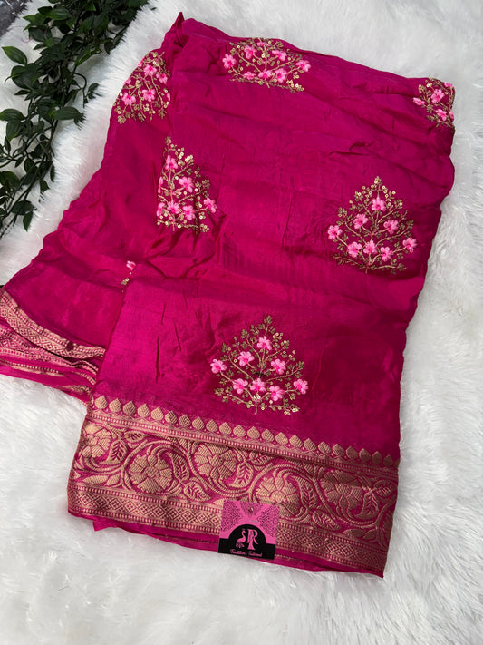Russian  silk saree-SR1097E