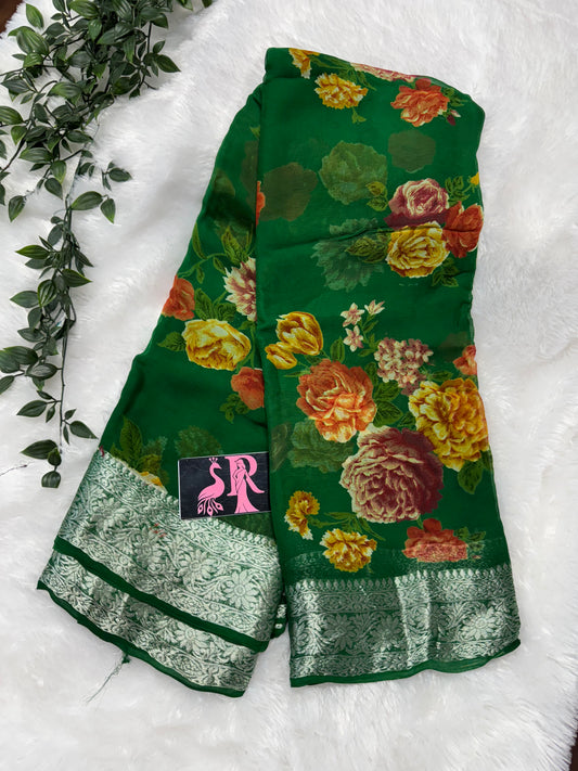 Pure chiffon floral-SRC010
