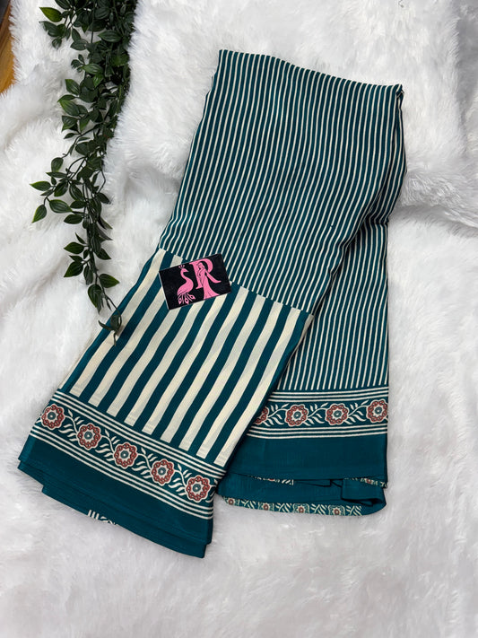 Ajrakh saree-SR1061D