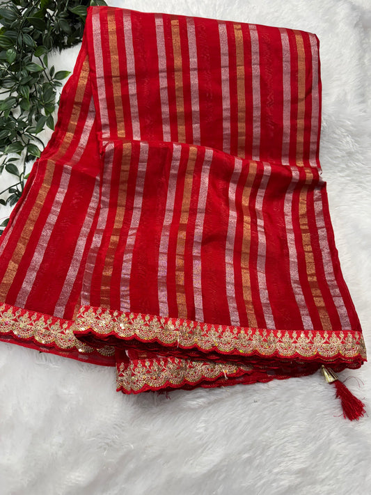 Kora tissue saree-SR1111G