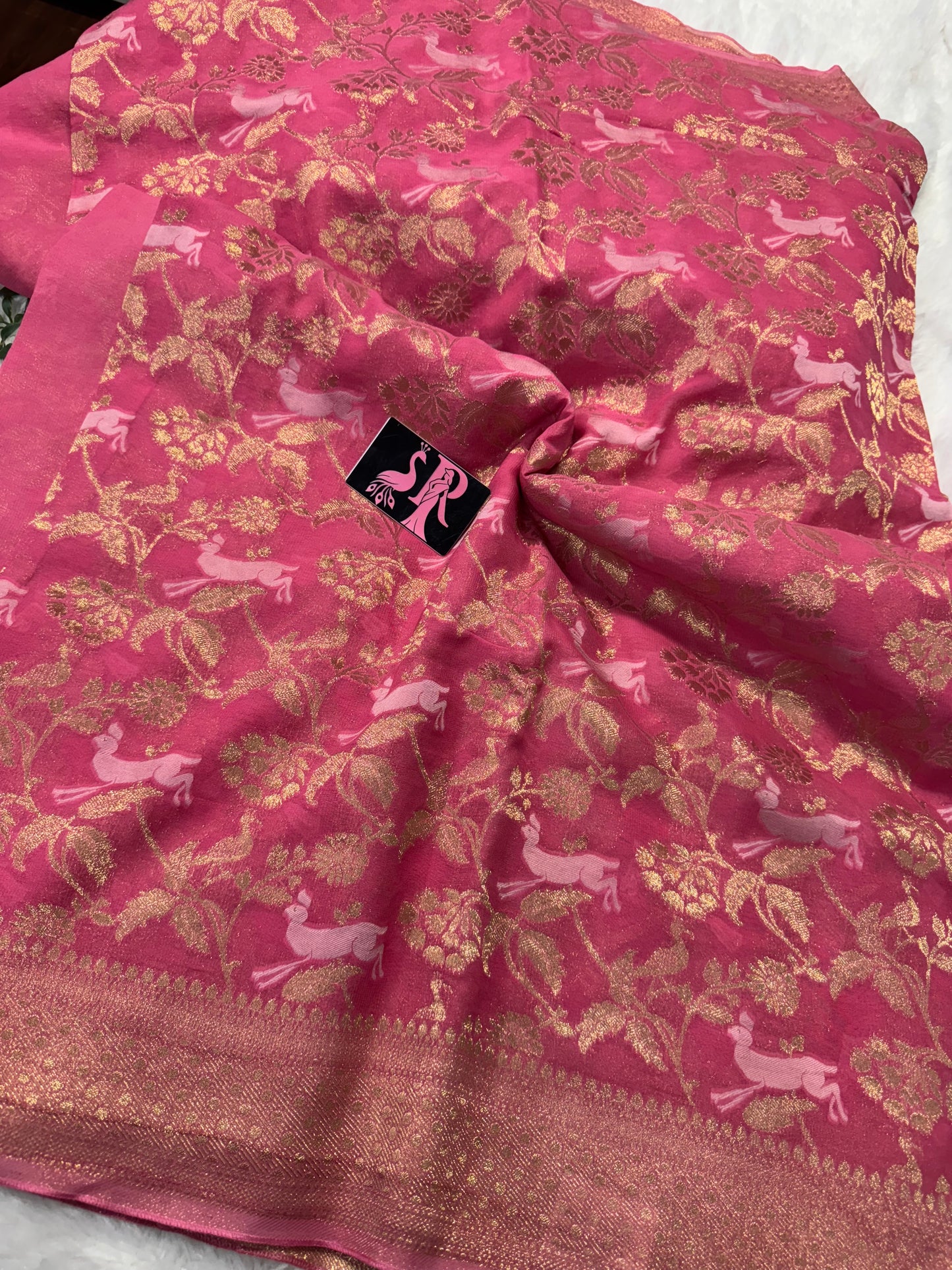 Banarasi Khaddi Georget saree-SR1077D