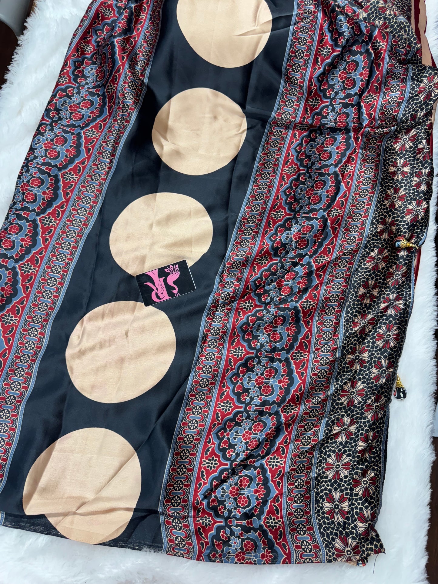 Ajrakh saree-SR1059E