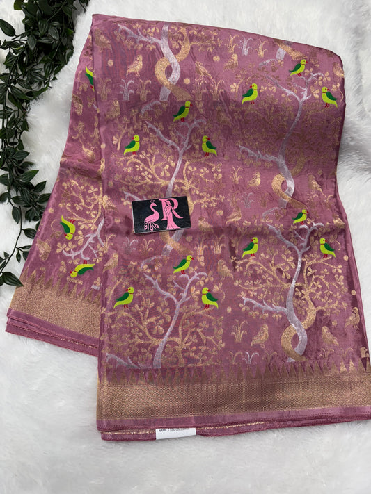 Green Apple silk Saree-SR1076B