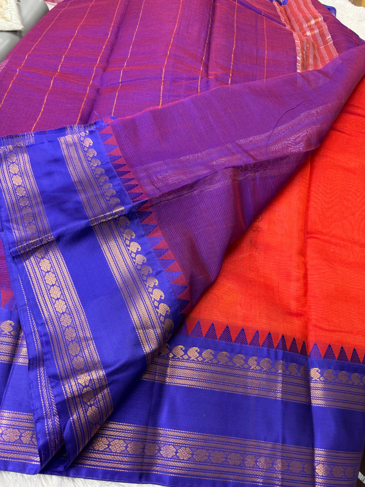 Mangalagiri pattu vintage borders-SR1158G