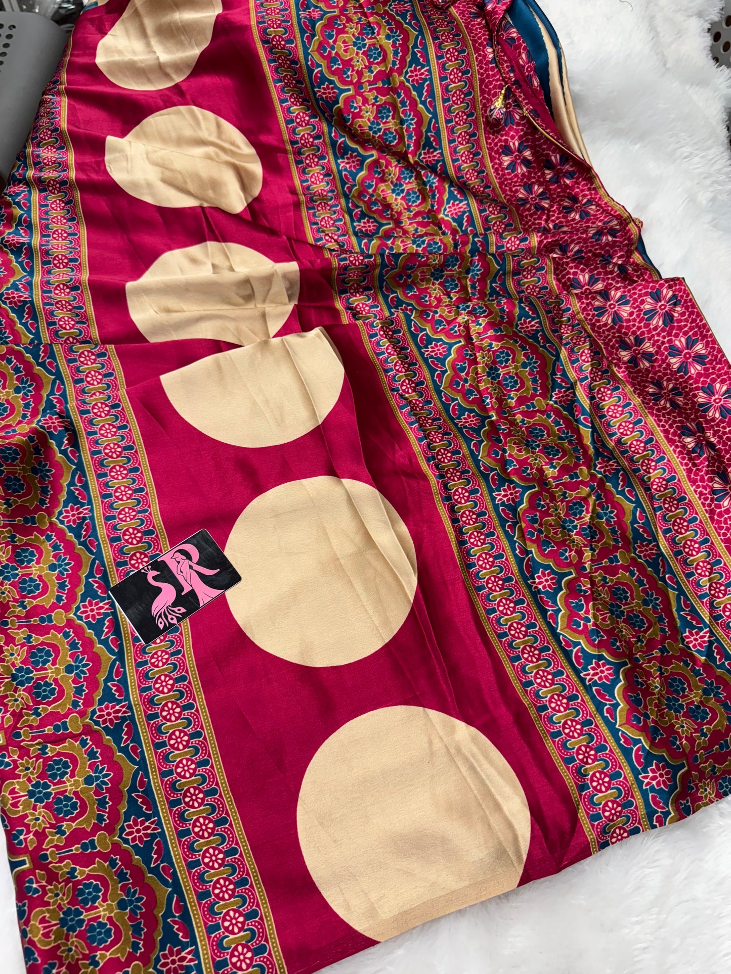 Ajrakh saree-SR1059A