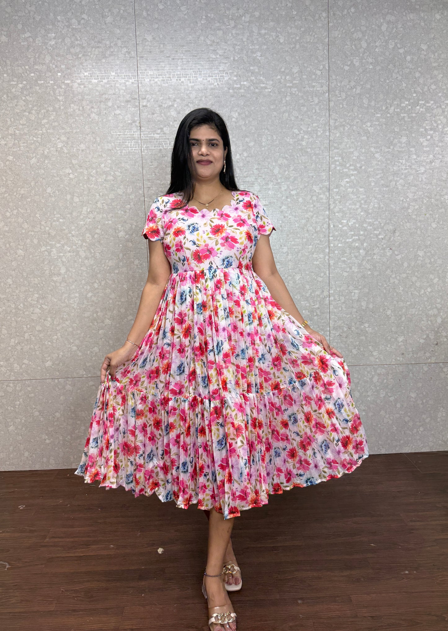 Printed Kota Frocks-SRF1001D