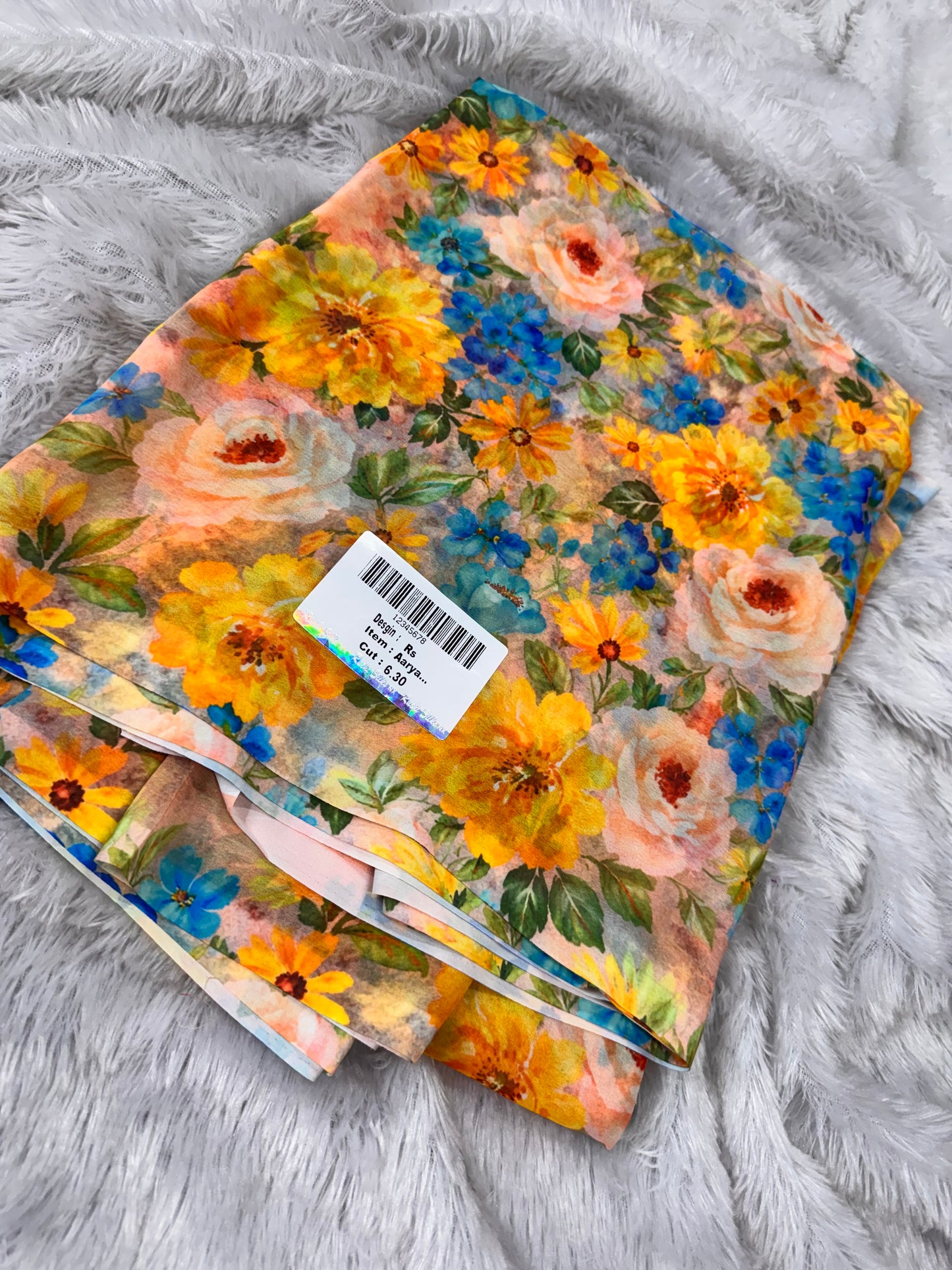 Georget digital print saree-SR1272C