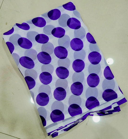 Georget polka dots saree-SR1221J