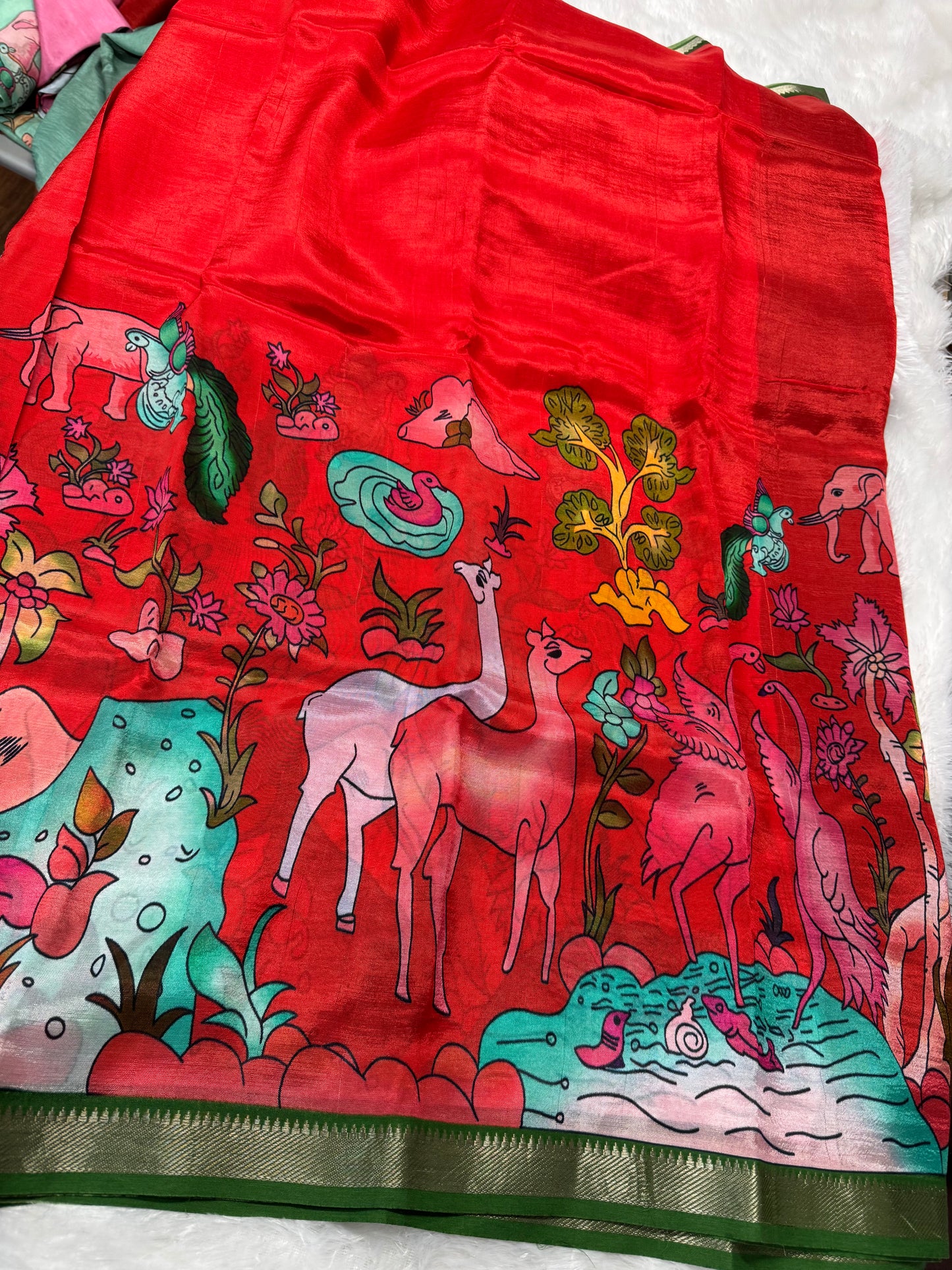 Mangalagiri pattu kalamakari-SR1102B