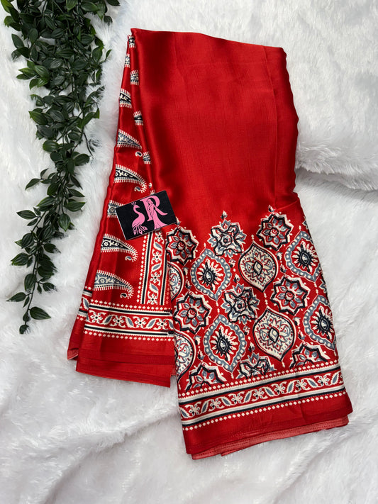 Ajrakh Sarees-SR1070E