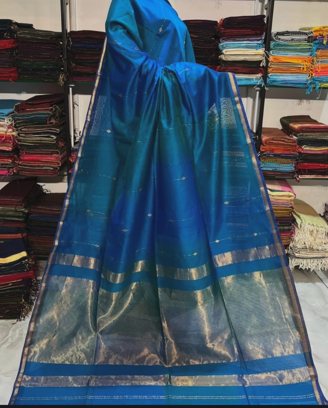 Pure handloom Maheswari silk sarees-SR1298J