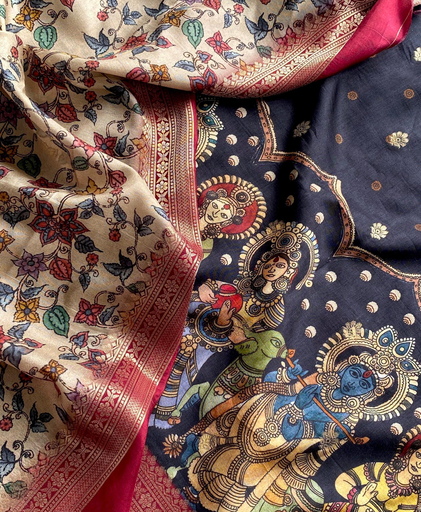 Crepe Georget Kalamkari-SR1073B