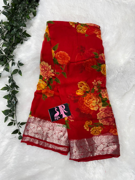 Pure chiffon floral-SRC006