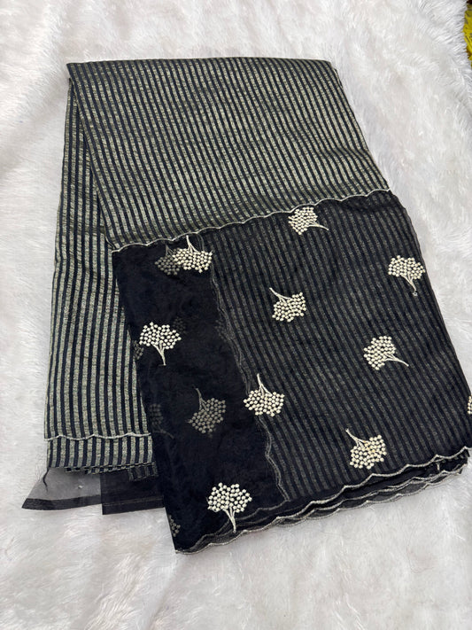 Organza fancy saree-SR1237C