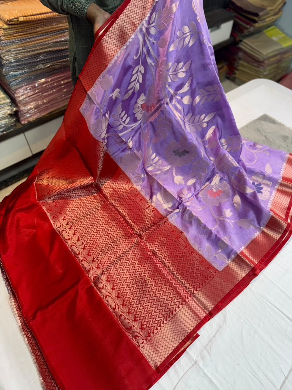 Banaras Paper silk sarees-SR1302