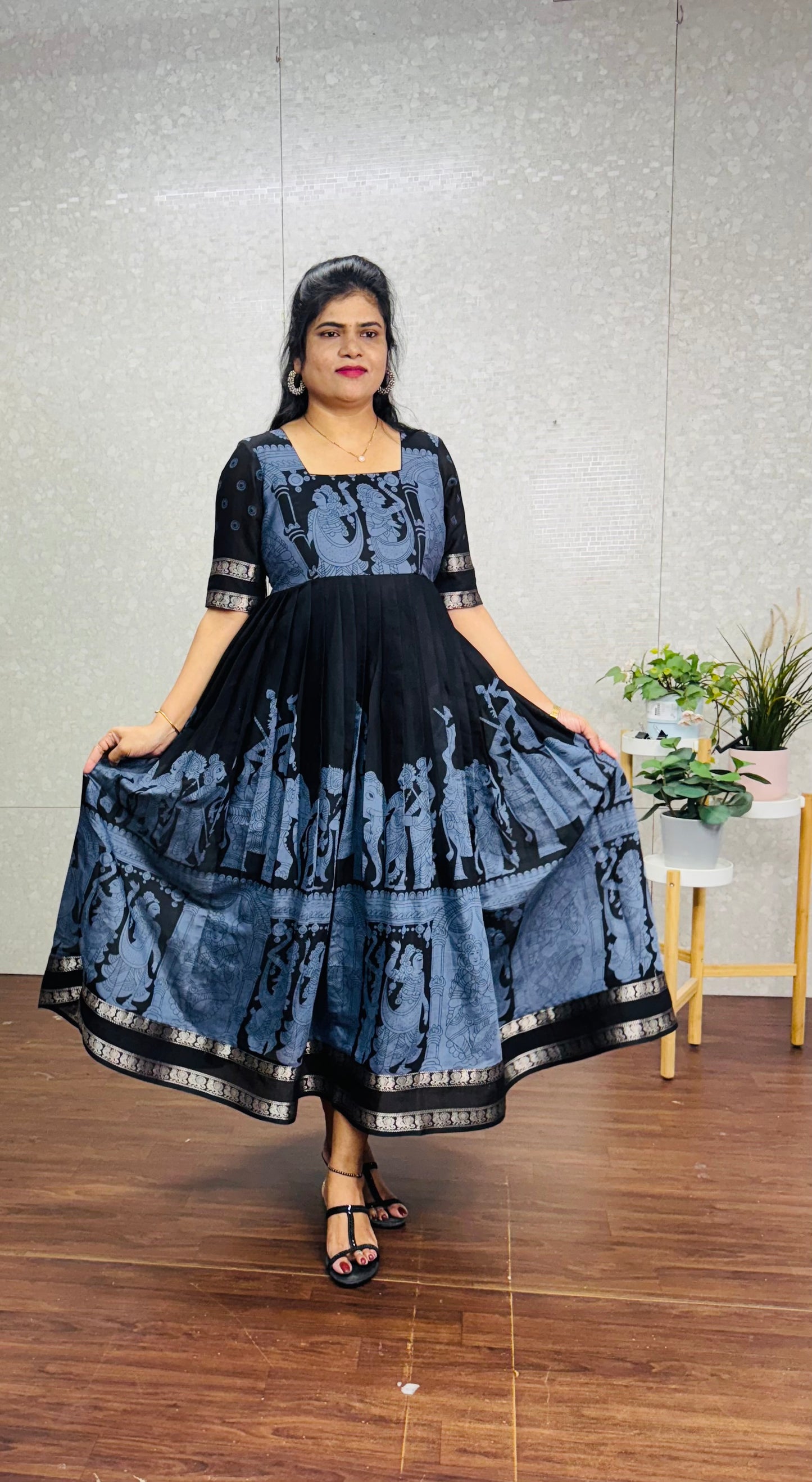 Kalamkari frocks -SRF1029A