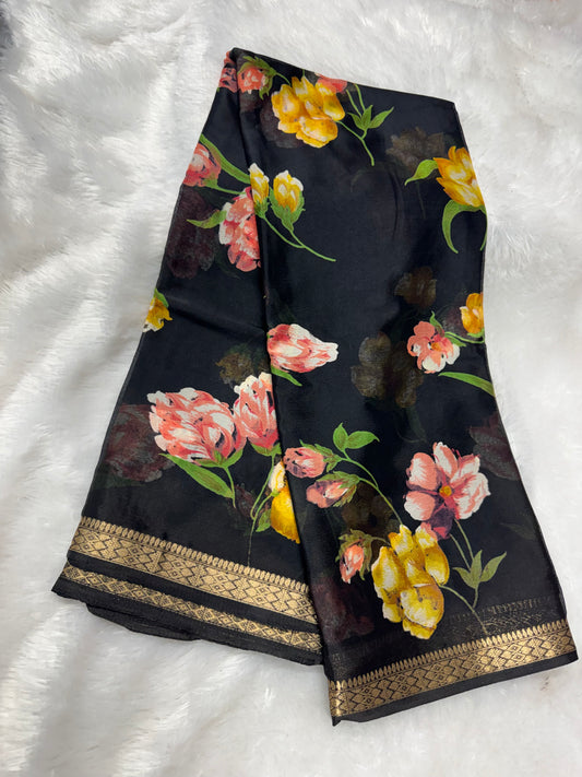 Chinnon digital print saree-Sr1210A