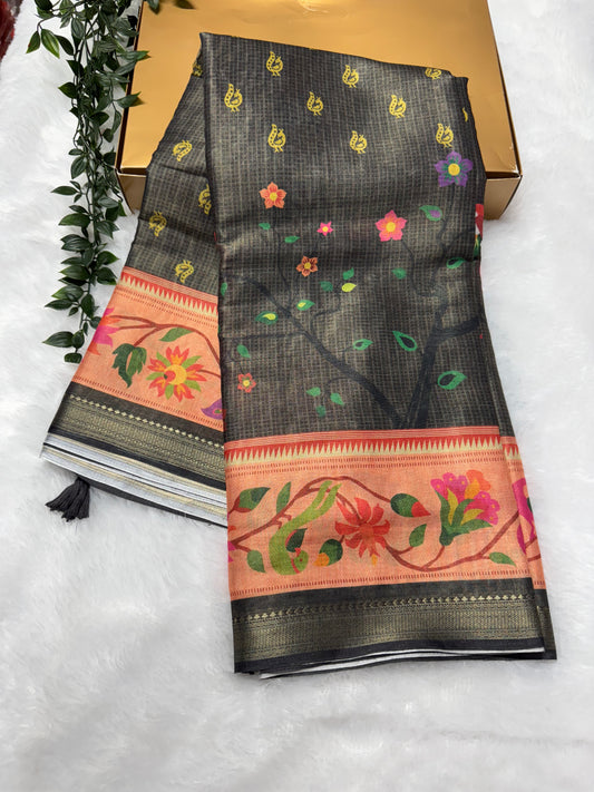 Banarasi Paithani tissue-SRS1017E