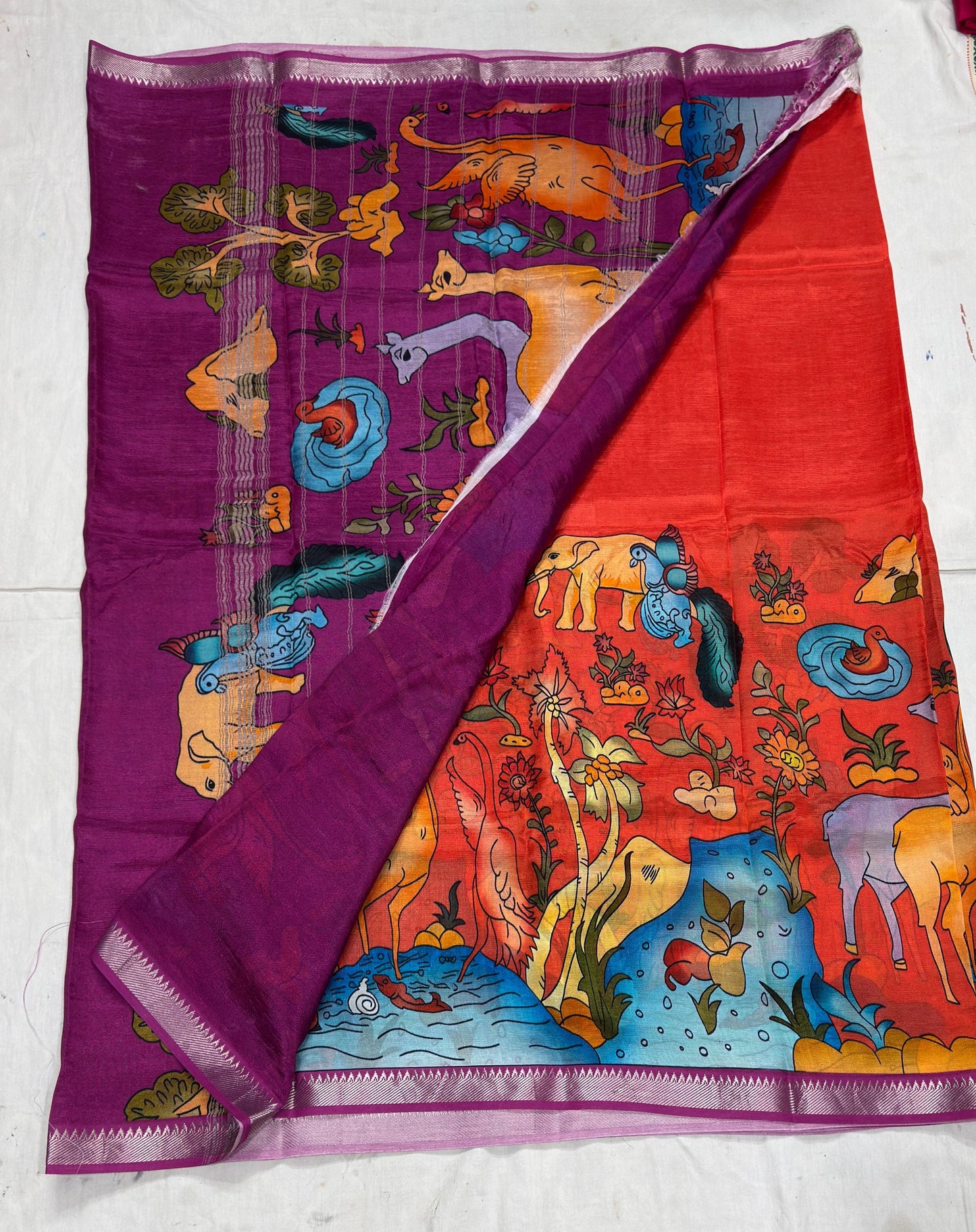 Managalagiri pattu Kalamkari-SR1102E