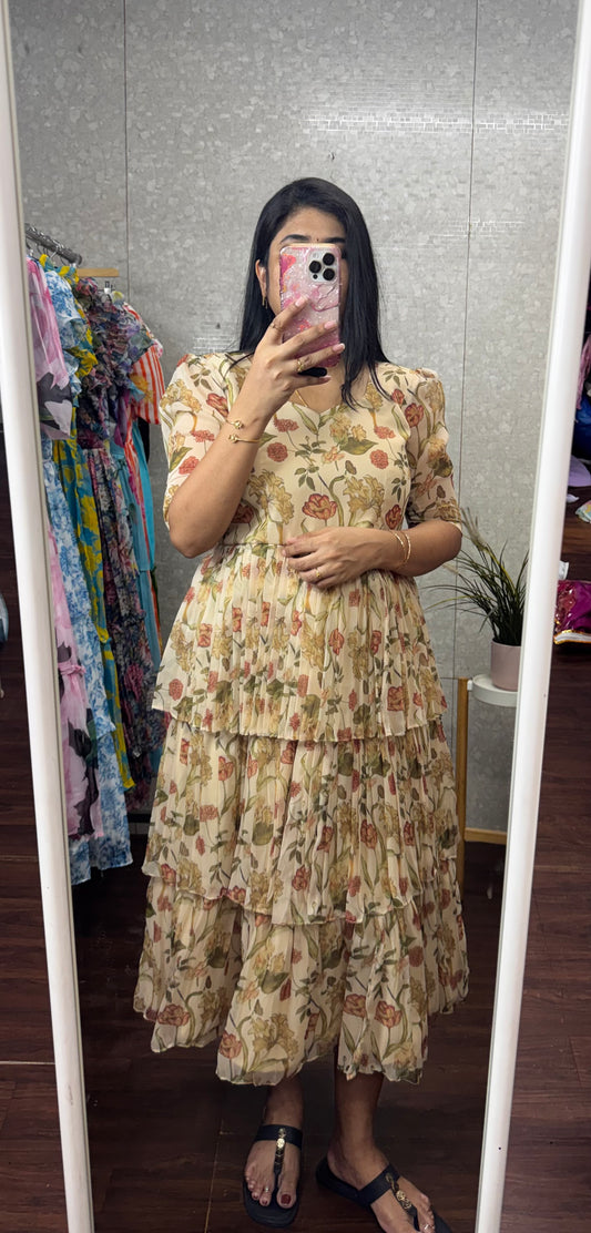 Chiffon frock -SRF1057K