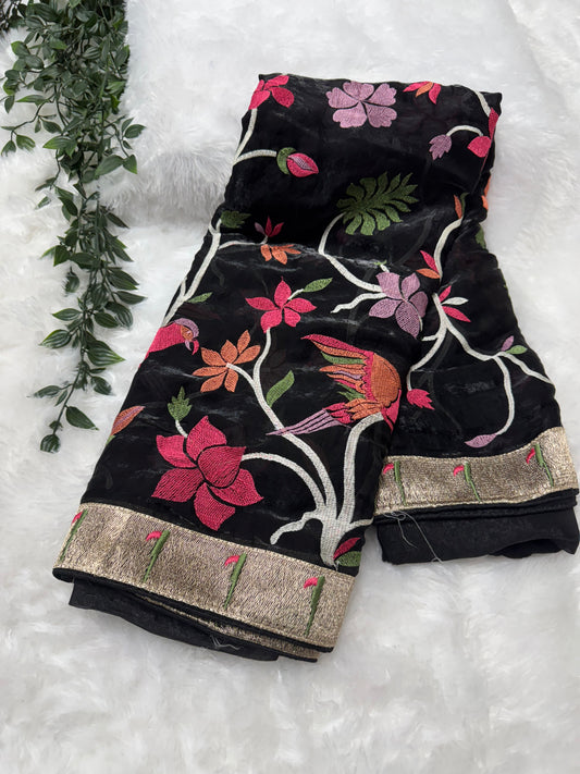 Space silk saree-SR1018A