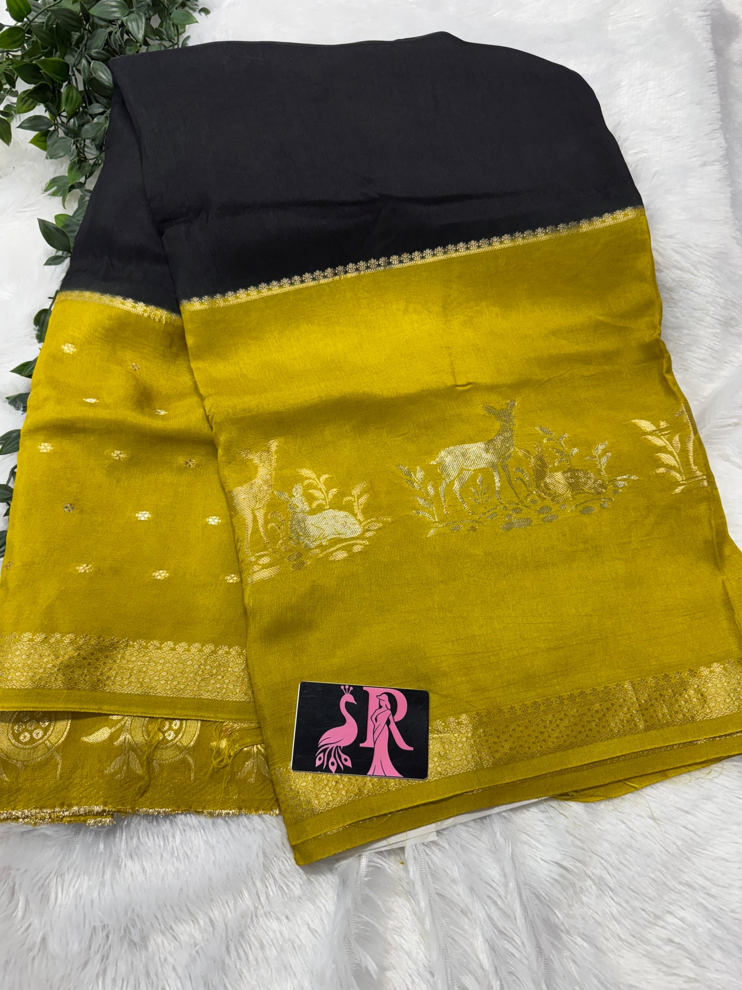 Mysore dola crepe silk saree-SR1159I