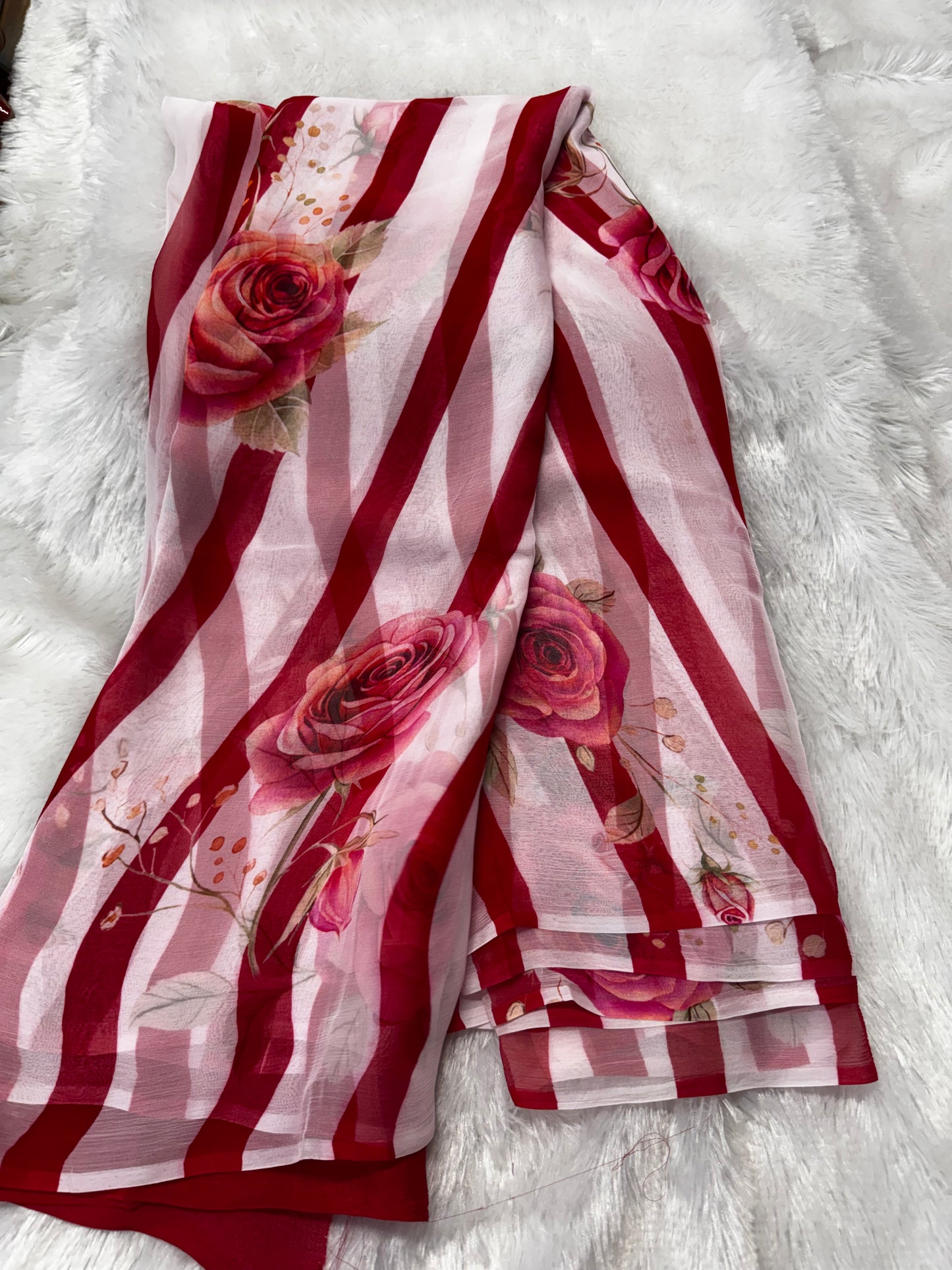 Pure chiffon digital saree-SR1233A