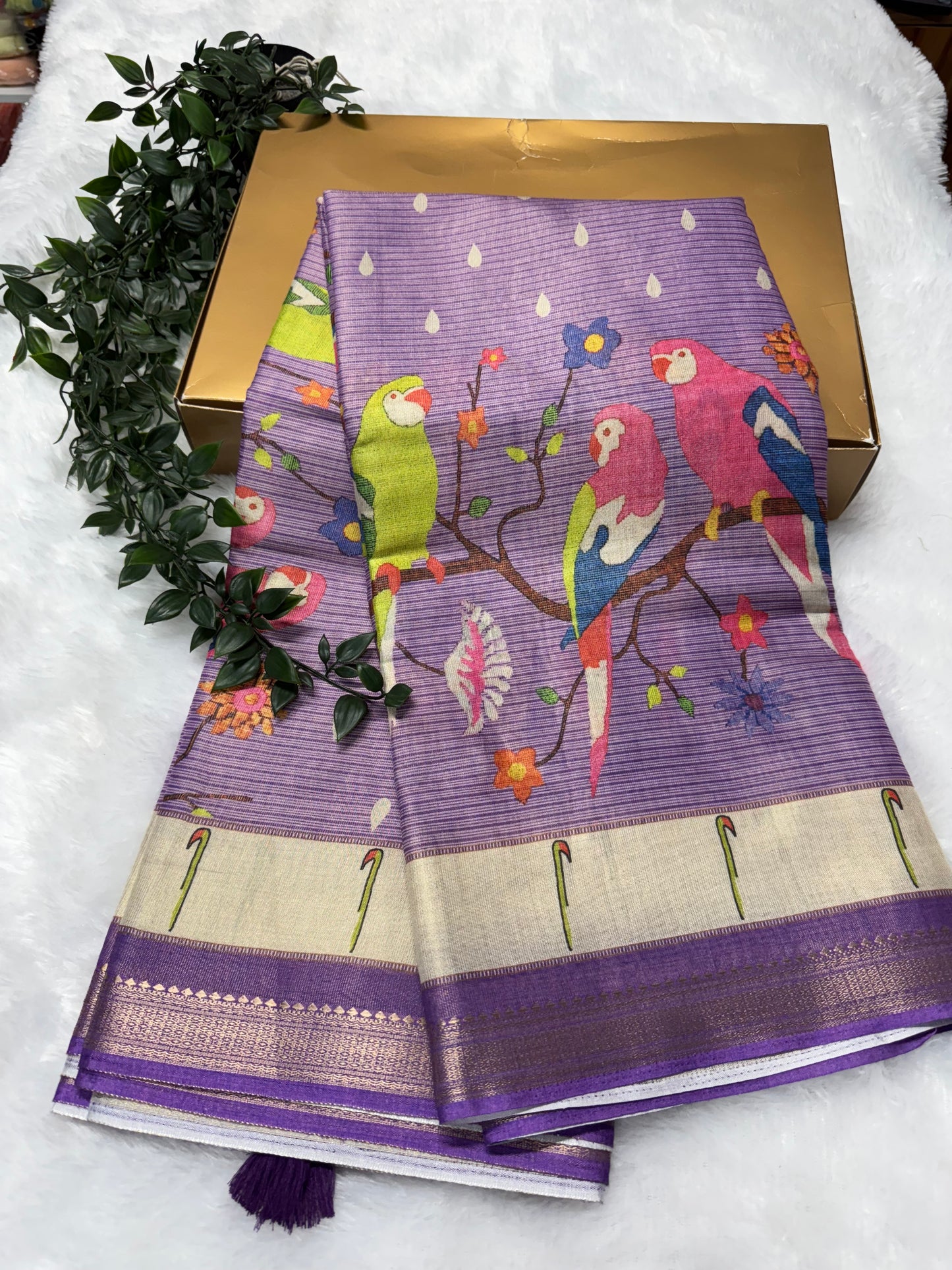 Banarasi tissue Paithani-SRS016