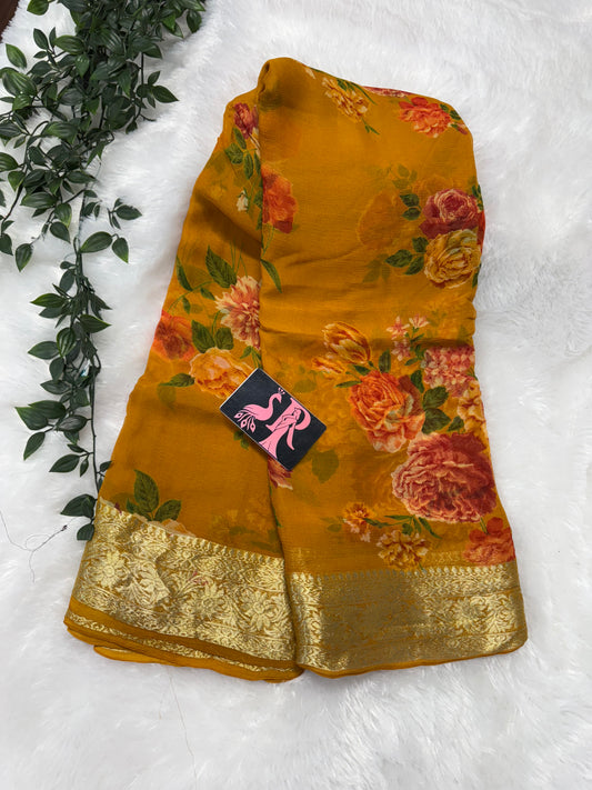 Pure chiffon floral -SRC013