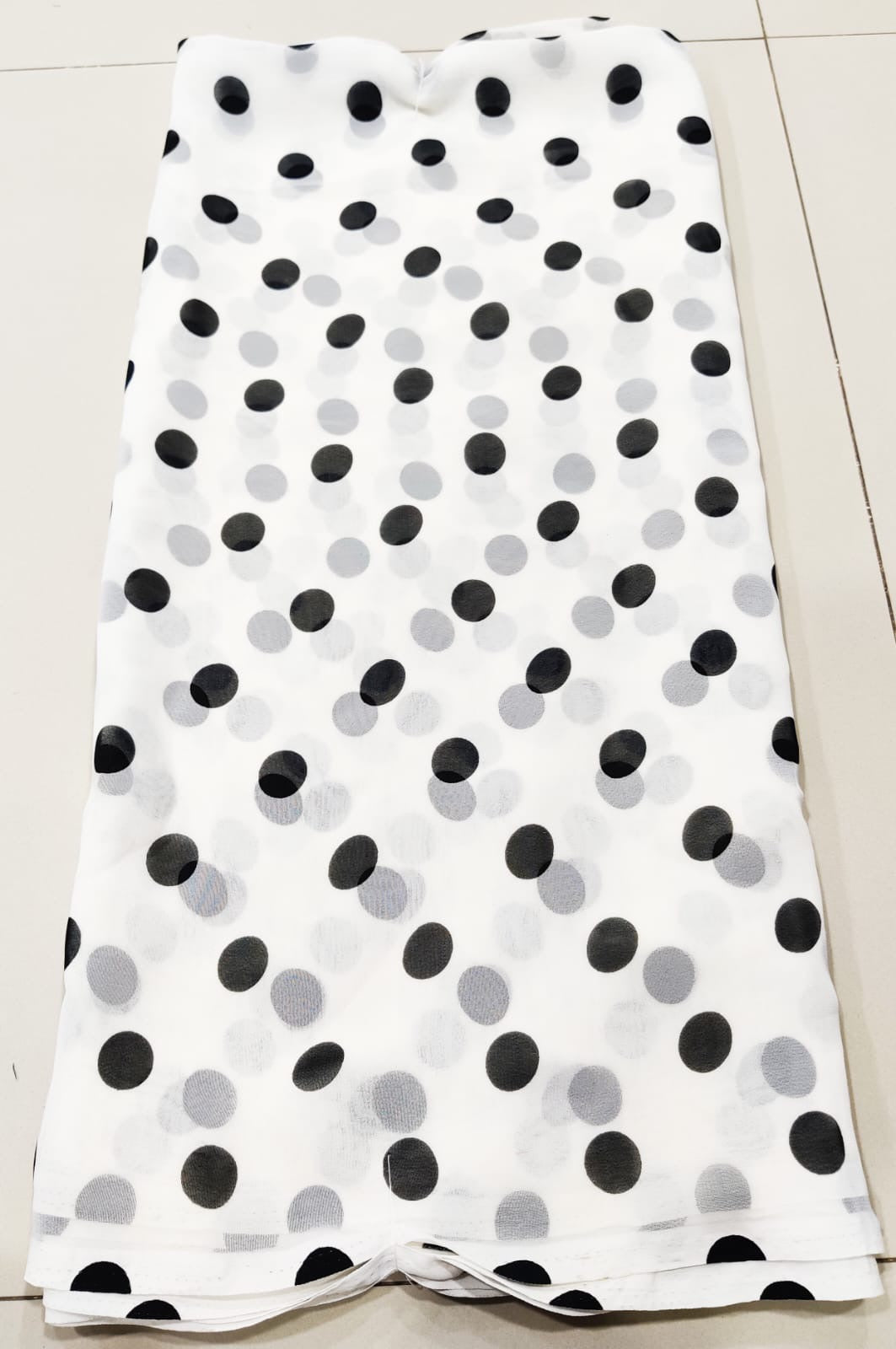 Georget polka dots saree-SR1221N